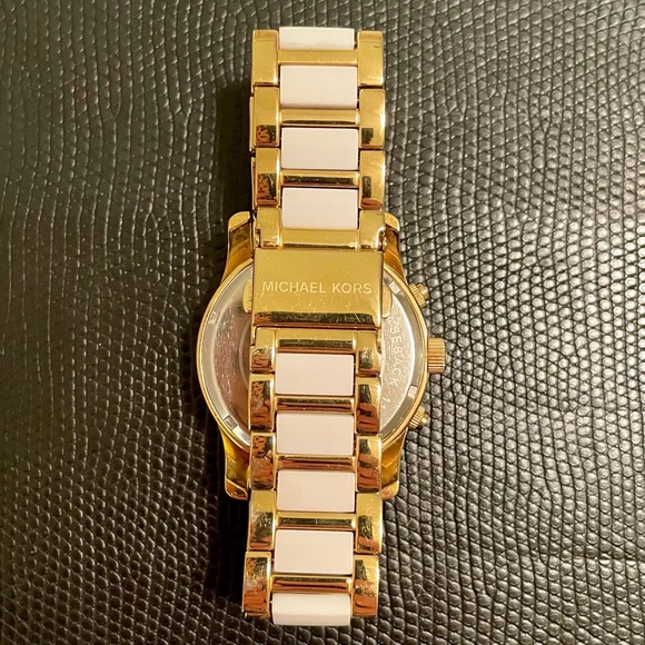 MICHAEL KORS- Gold and White Watch